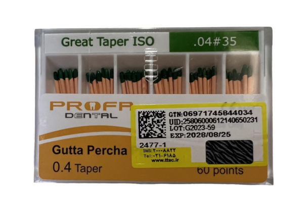 گوتا پرکا درصدی پروفا Profa Gutta Percha