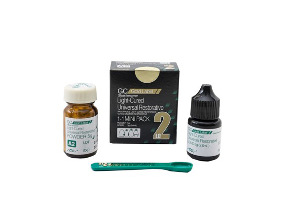 گلاس آينومر ترميمي لايت كيور  جی سی GC