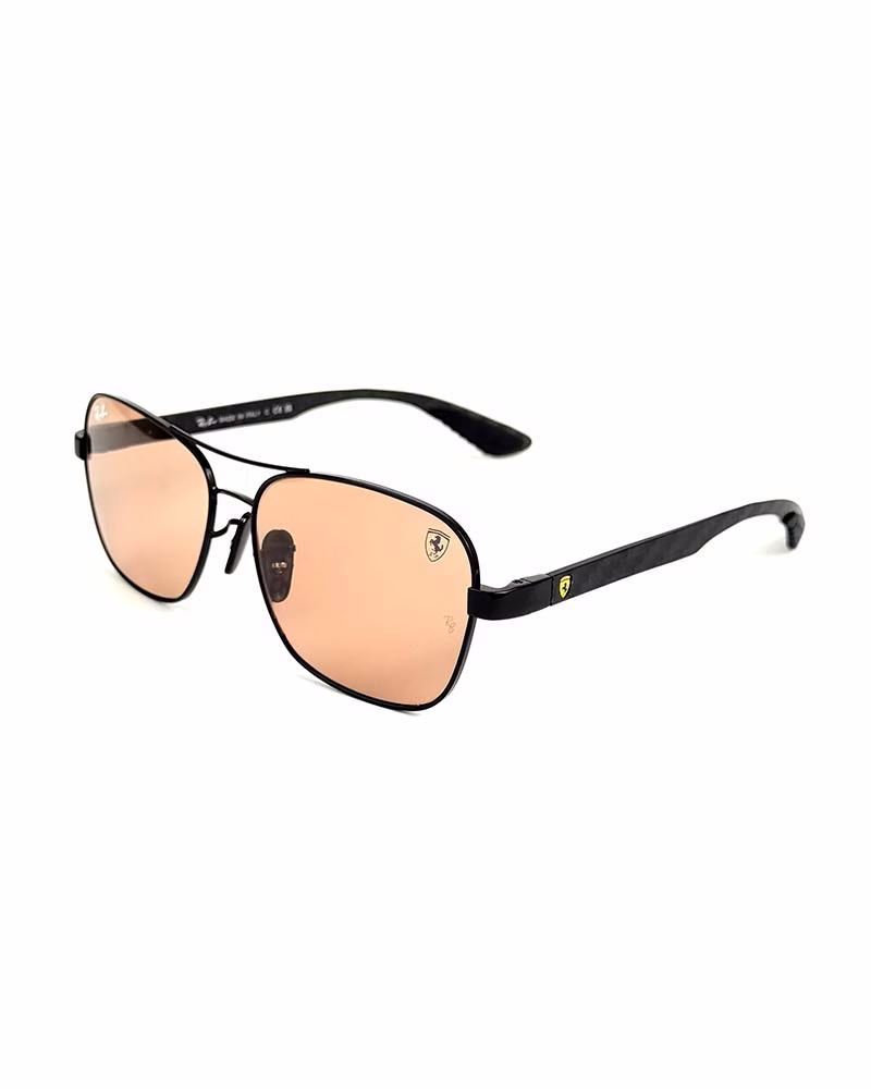 عینک آفتابی اسپرت ریبن فراری مدل RayBan RB8336M Ferrari - فريم مشكي عدسي قرمز