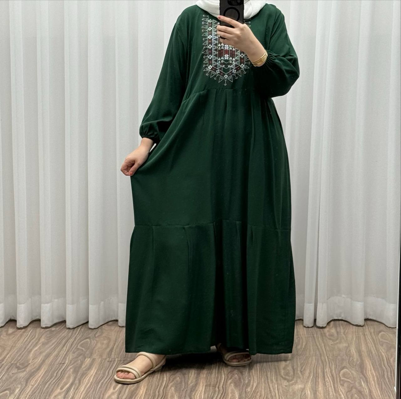 پیراهن ساحلی مدل آیدا جلو چاپی