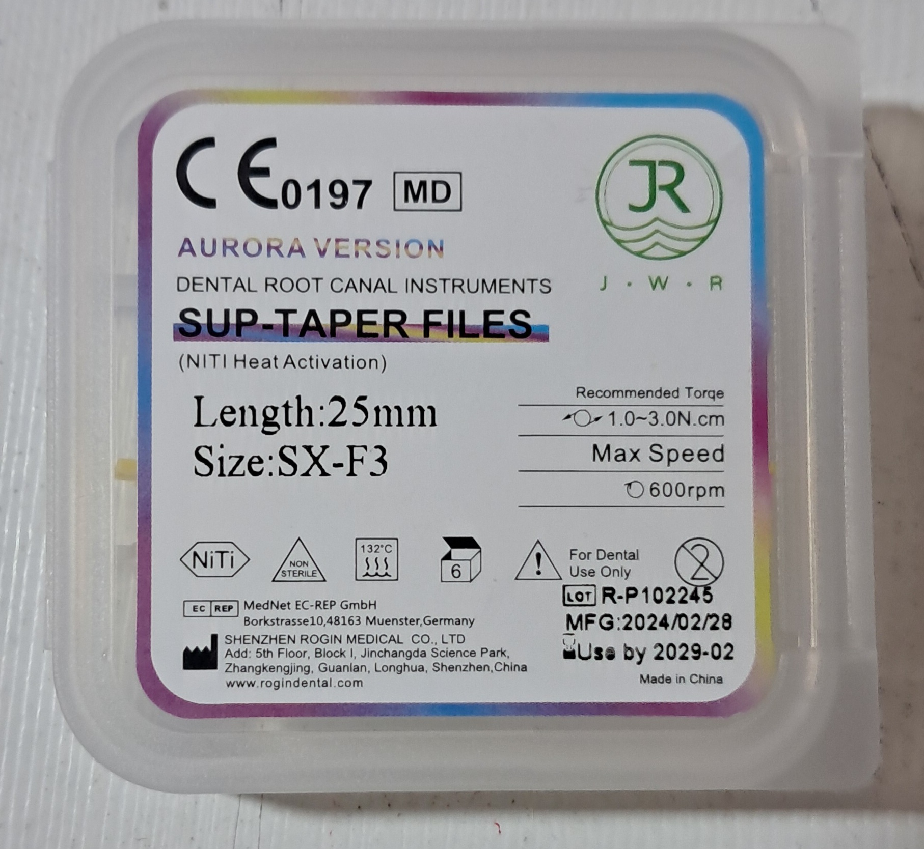 فایل روتاری روژین Rogin Sup-Taper FILES (AURORA VERSION)