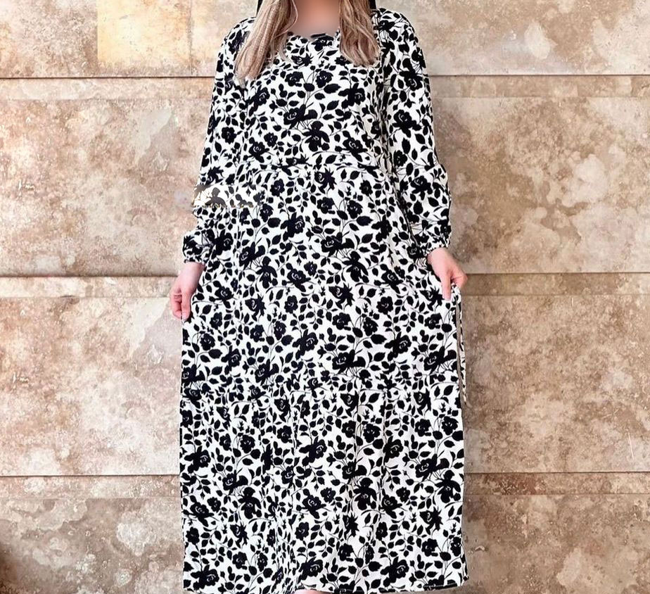 پیراهن ساحلی نخی