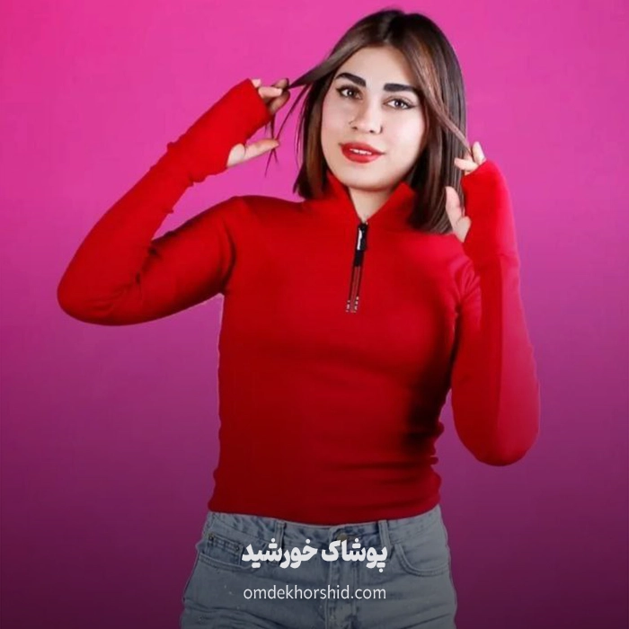 بلوز یقه زیپ فینگر دار