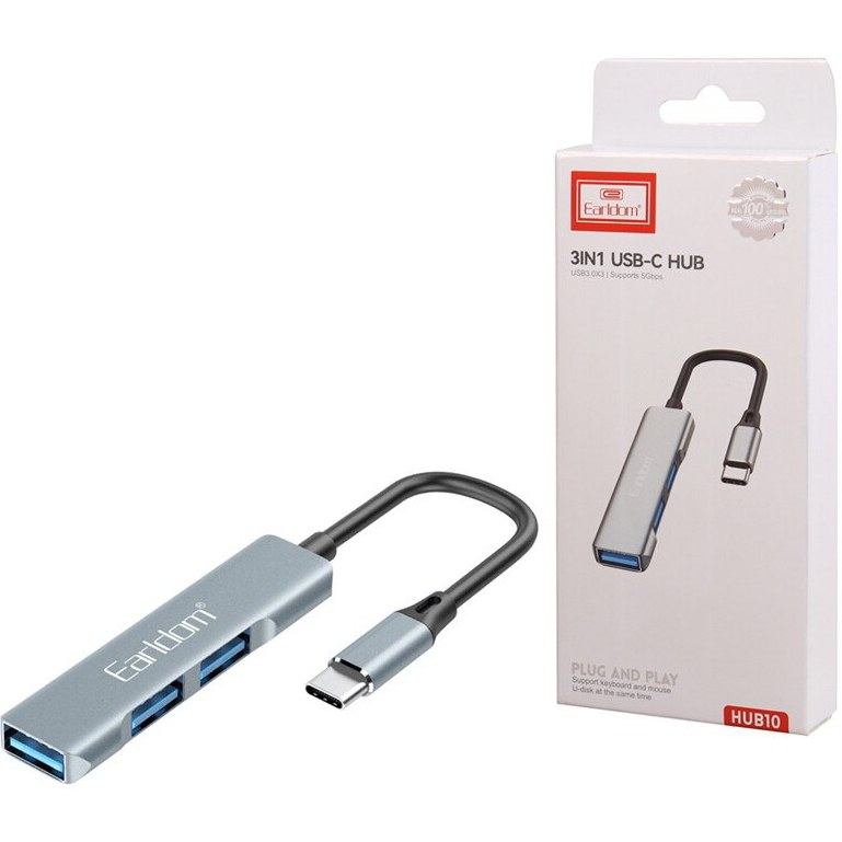 هاب 3 پورت USB-C ارلدام مدل HUB10