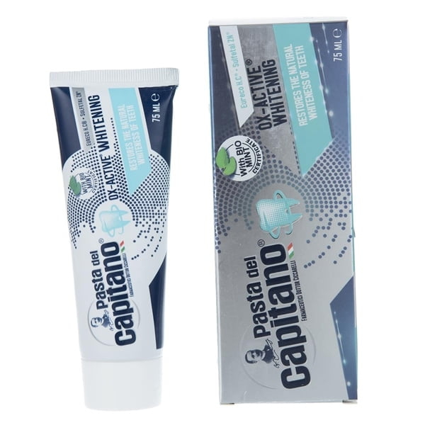 خمیر دندان سفید کننده اکتیو پاستا دل کاپیتانو  OX Active Whitening Toothpaste Pasta Del Capitano