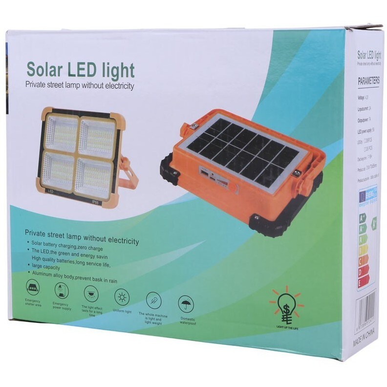 پروژکتور سیار شارژی و پاور بانک خورشیدی Solar LED Light