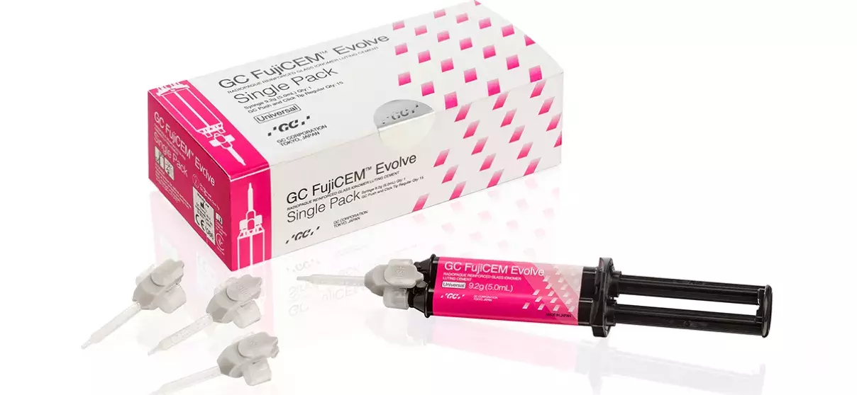 گلاس آینومر لوتینگ خمیری تقویت شده (RMGI) Fuji Cem Evolve Single Pack