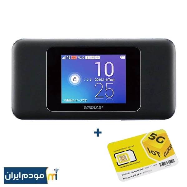 مودم 4.5G / TDLTE جیبی هواوی مدل HUAWEI W06 + سیمکارت ایرانسل و بسته اولیه