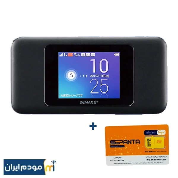 مودم 4.5G / TDLTE جیبی هواوی مدل HUAWEI W06 + سیمکارت سپنتا و بسته اولیه