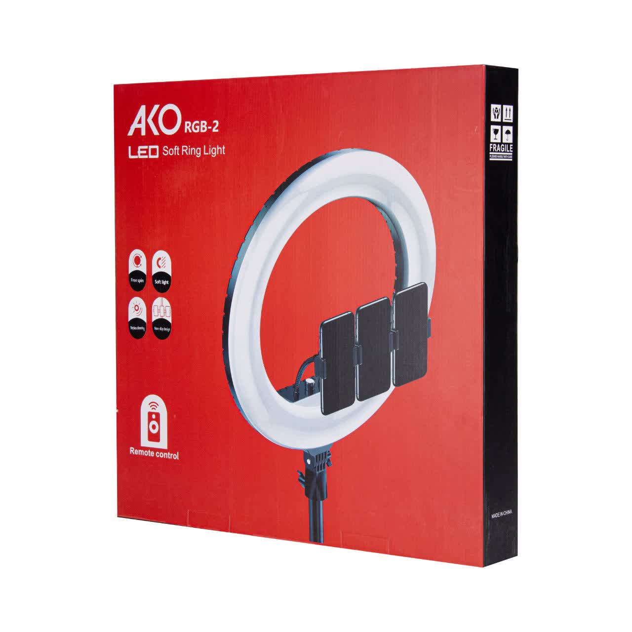 رینگ لایت آکو مدل RGB-2 قطر ۲۲ اینچ