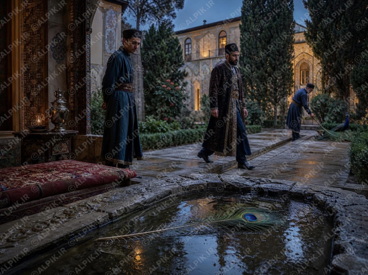 عصرگاهی در عمارت قاجار