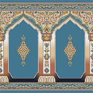 فرش سجاده ای محرابی طرح فرخ