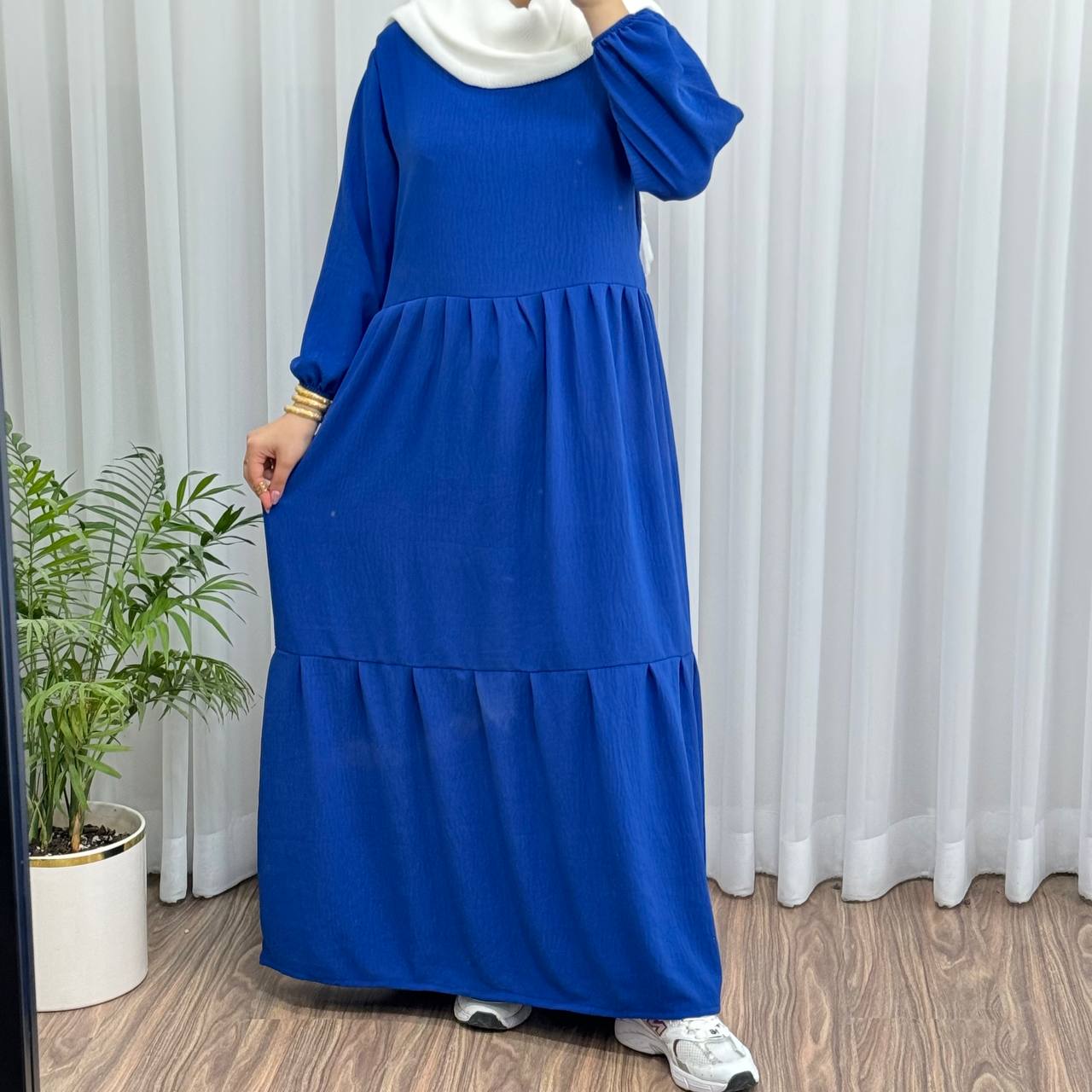 پیراهن ساحلی زنانه دریا مدل آیدا جنس ابروباد