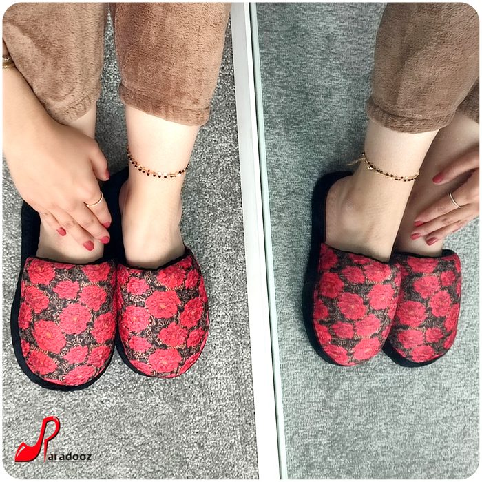 پاپوش زنانه گل رز کد 118