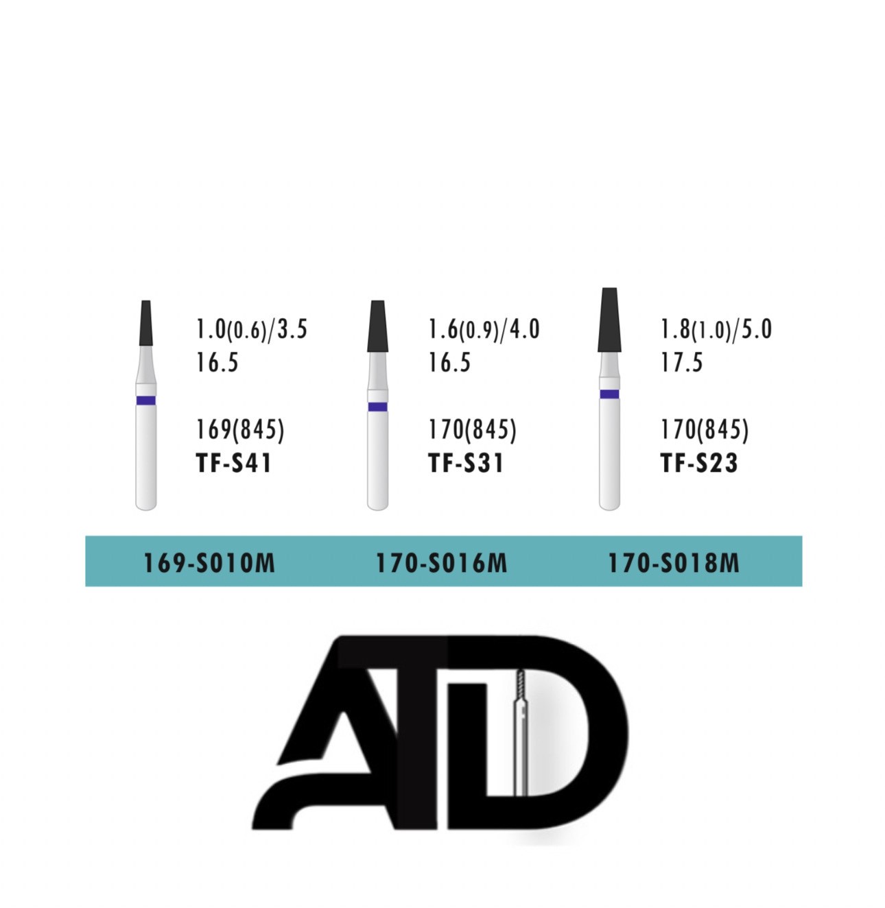 فرز کوتاه ATD Flat End Cone (بسته 5 عددی)