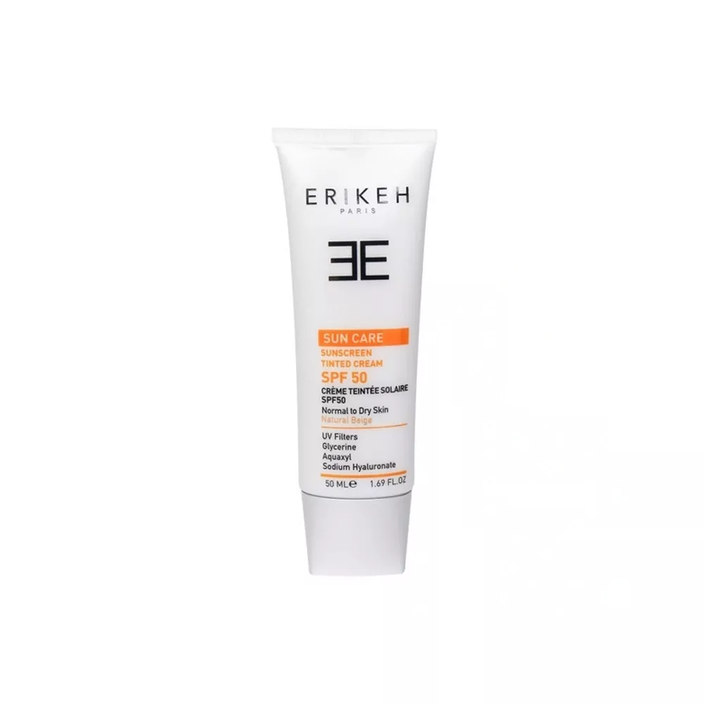 کرم ضد آفتاب رنگی SPF50 پوست خشک و نرمال اریکه