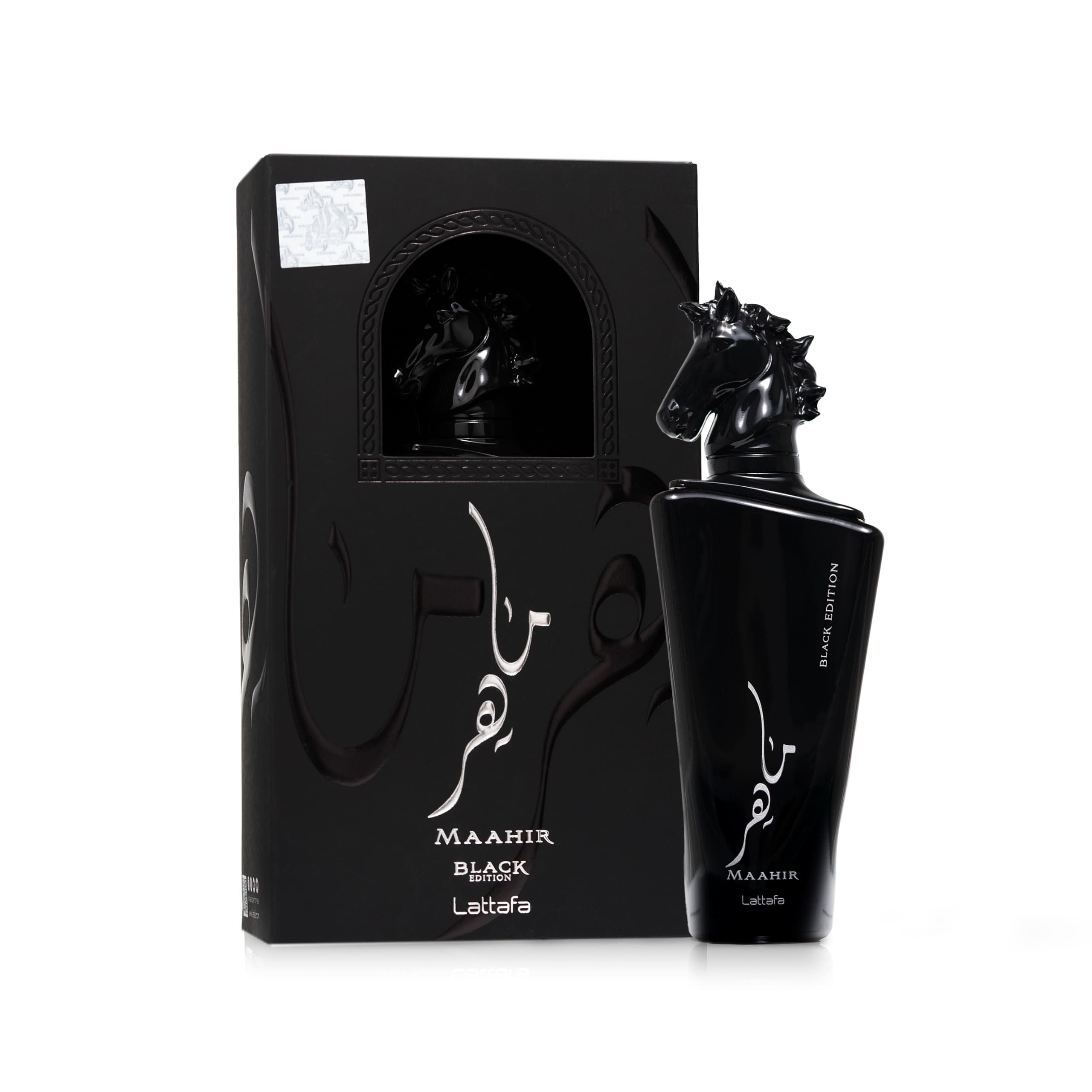 ادوپرفیوم  زنانه و مردانه لطافه مدل Maahir Black Edition حجم 100 میلی لیتر