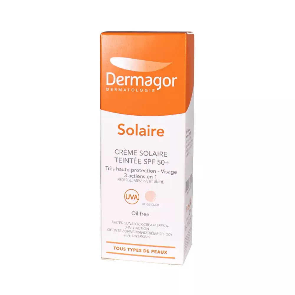 کرم ضد آفتاب بی رنگ SPF50 درماگور