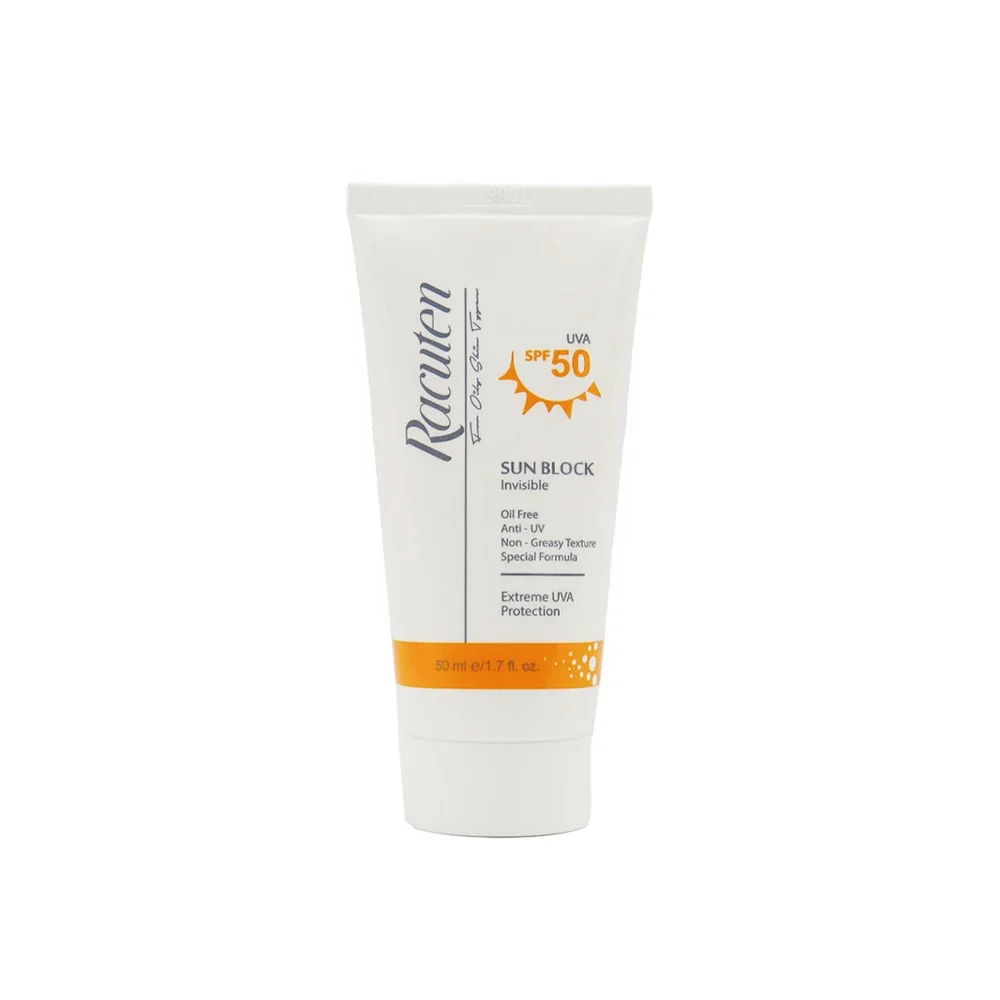 کرم ضد آفتاب بی رنگ SPF50 راکوتن