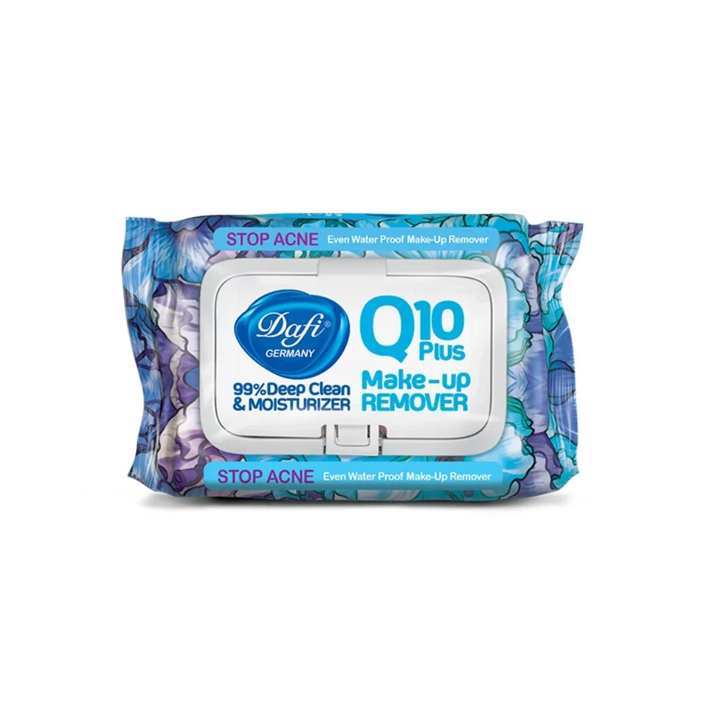 دستمال مرطوب پاک کننده آرایش دافی مدل Q10 plus