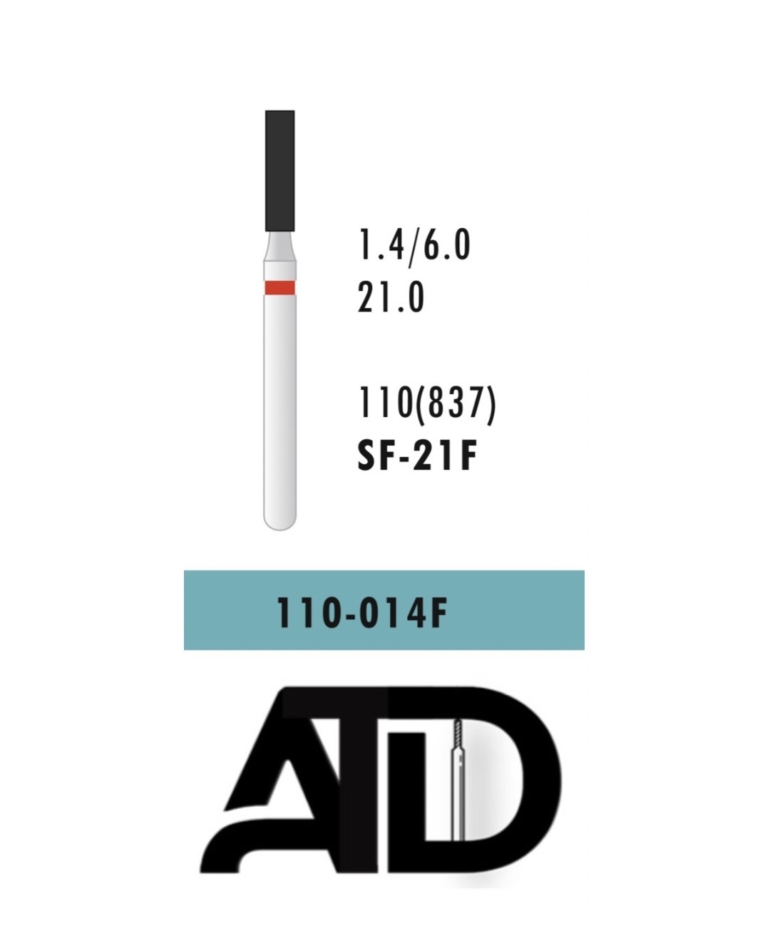 فرز ATD Flat End Cylinder(بسته 5 عددی)