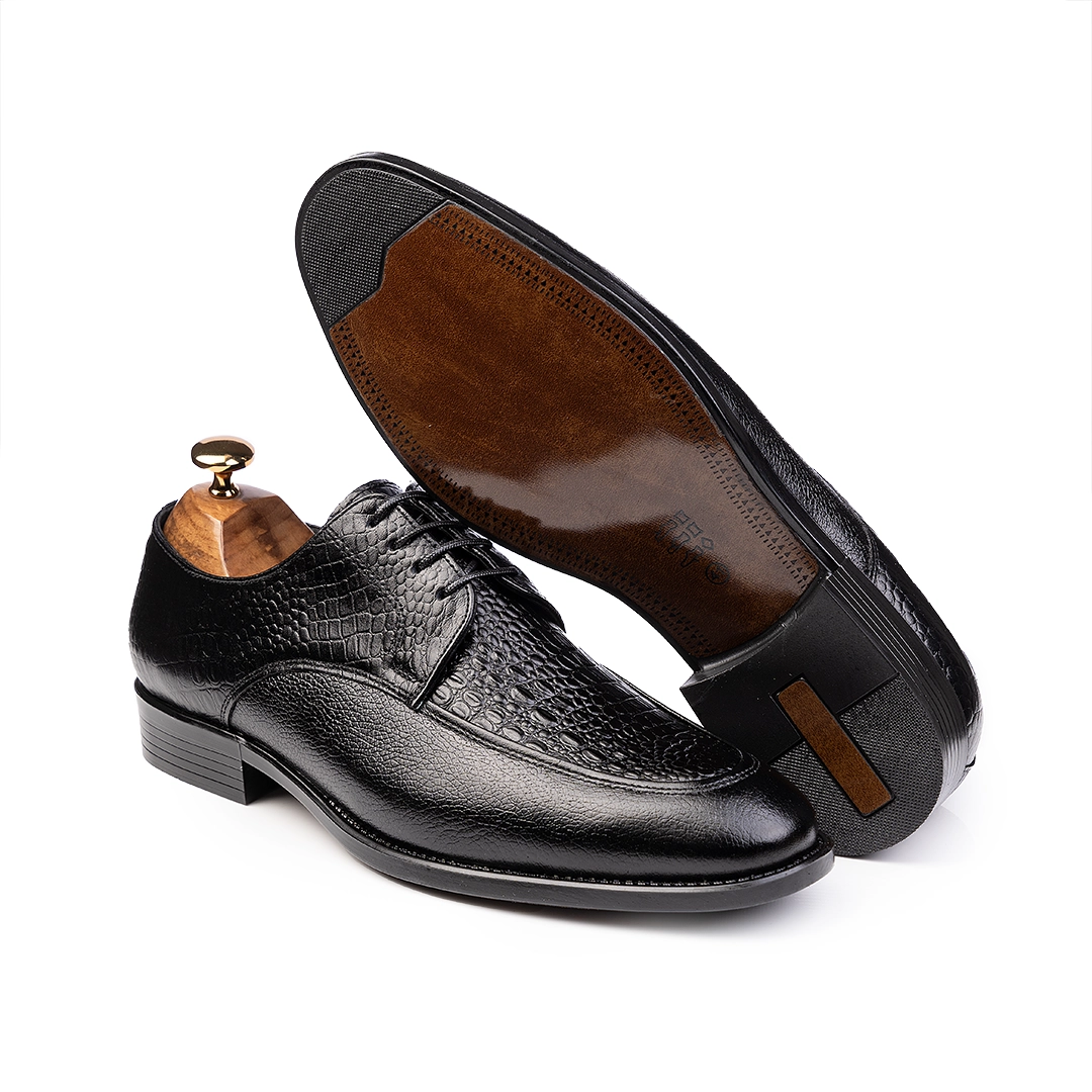 کفش چرم مردانه مدل کایا بندی
