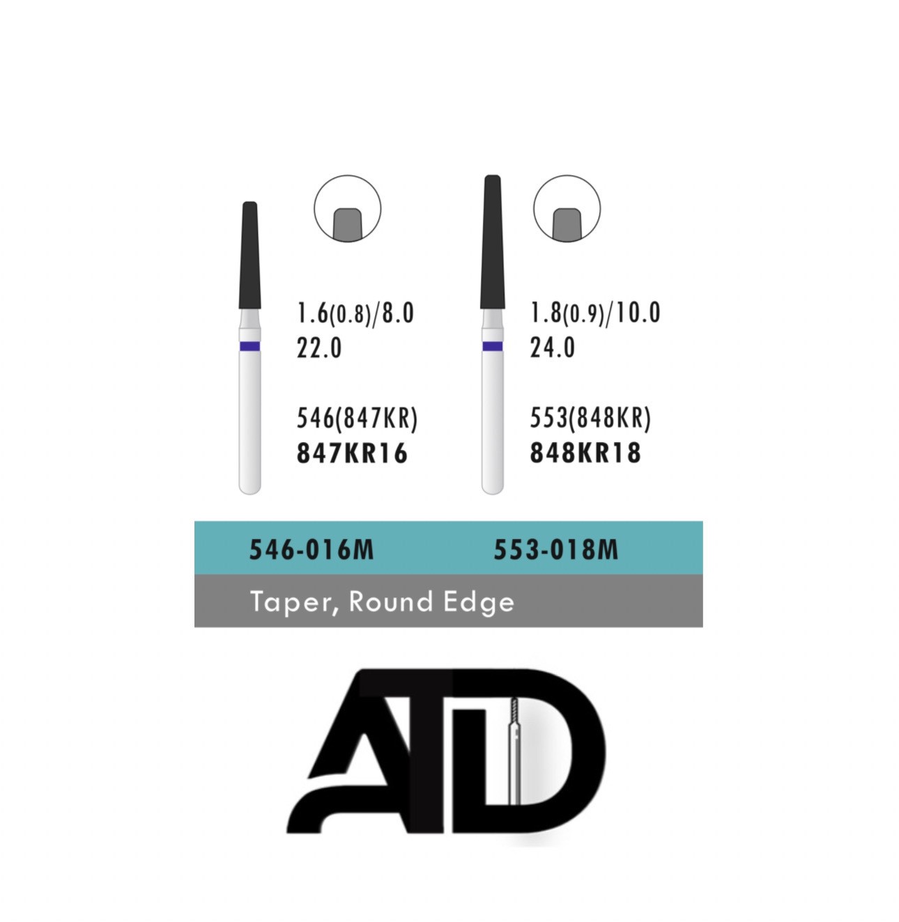 فرز ATD Taper.Round Edge(بسته 5 عددی)