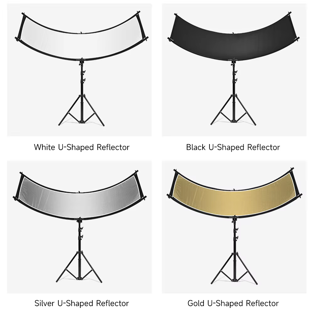 رفلکتور منحنی (U شکل) پروفشنال U-Shape Curved Light Reflector 50×100