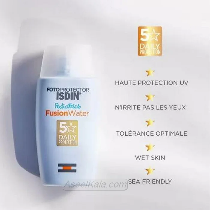 کرم ضد آفتاب کودک ایزدین مدل Fusion Water وزن 50 میل – Isdin
