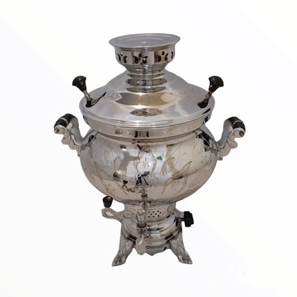 سماور گازی مدل گلستان کد 802 گنجایش 8 لیتر - استیل