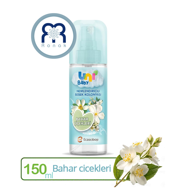 ادکلن و مرطوب کننده کودک یونی بیبی با رایحه گل بهار حجم 150 میل (کپی)