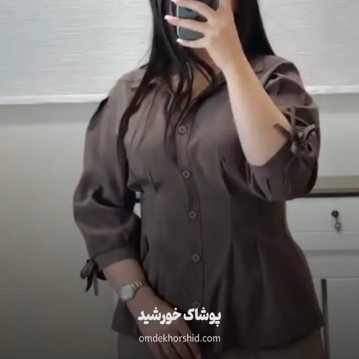 شومیز جلوچین عروسکی
