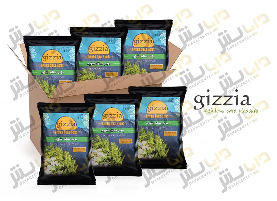 پودر سالاد شوید گیزیا کارتن 25 عددی