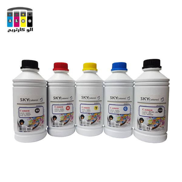 جوهر 1 لیتری اسکای کانن سری 5 رنگ Color set SKY litre ink CANON