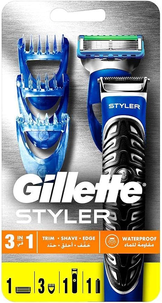 خود تراش ژیلت استایلر مدل Fusion Power Styler همراه با 3 سری شانه