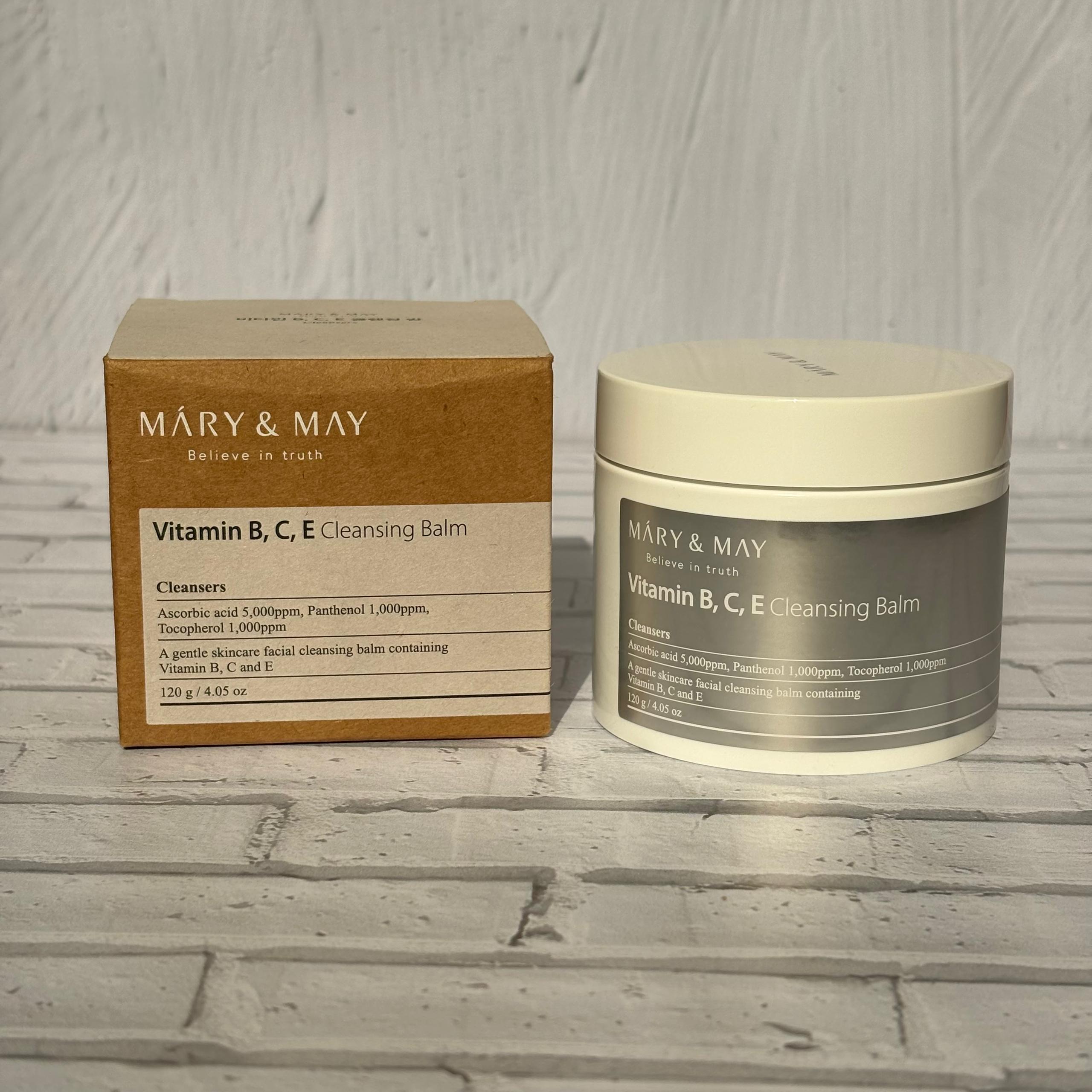 بالم پاک‌کننده آرایش ( ویتامین B. C. E ) برند مری‌اند‌می 120 گرمی MARY &amp; MAY VITAMIN B,C,E CLEANSING BALM