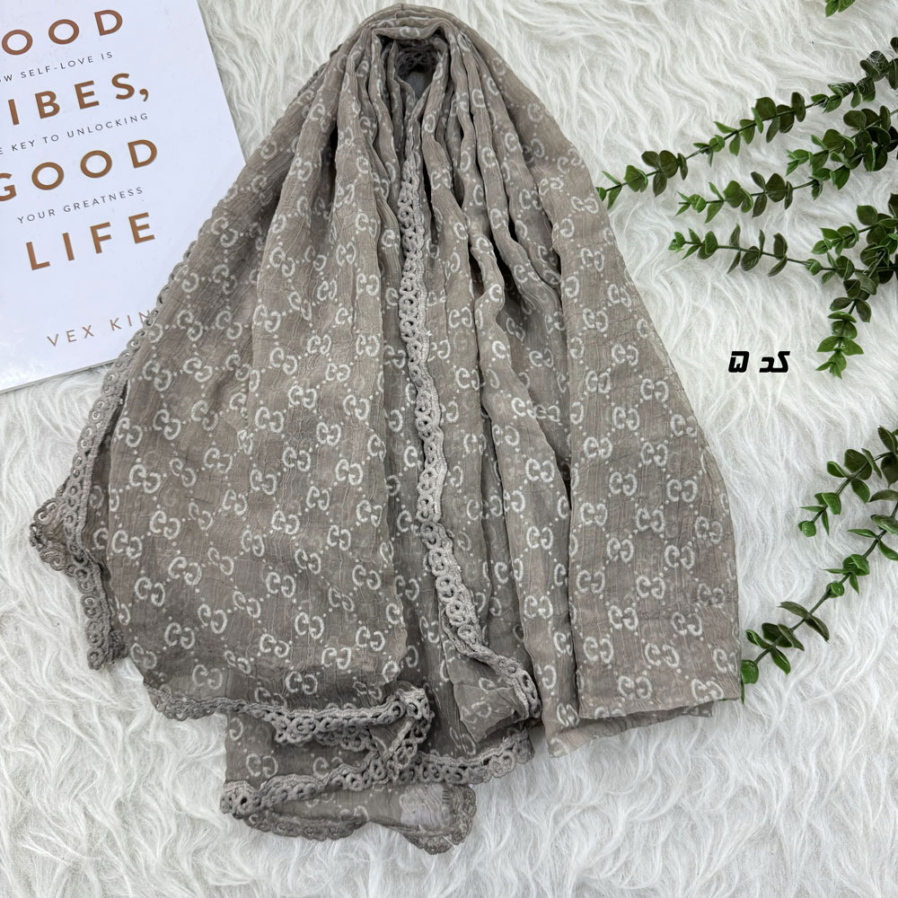 شال حریر وارداتی داغی مارک Gucci کد 1964