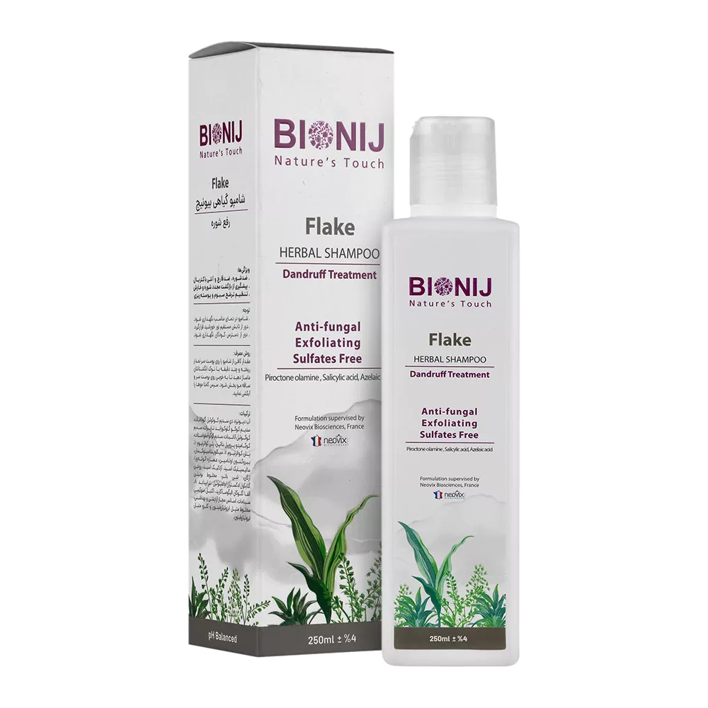 شامپو گیاهی ضد شوره بیونیج مدل Flake حجم 250 میلی لیتر