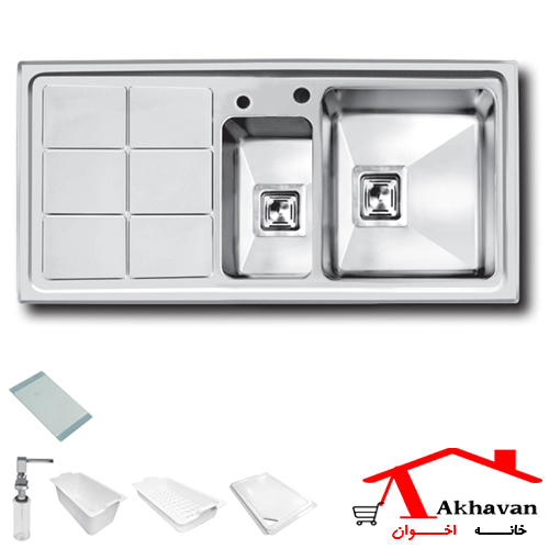 سینک ظرفشویی توکار کد 310 اخوان