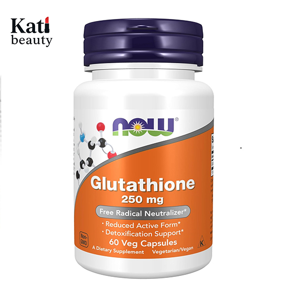 گلوتاتیون روشن کننده پوست ۲۵۰ میلی گرم NOW Gluthatione (60 عددی)-کتی بیوتی