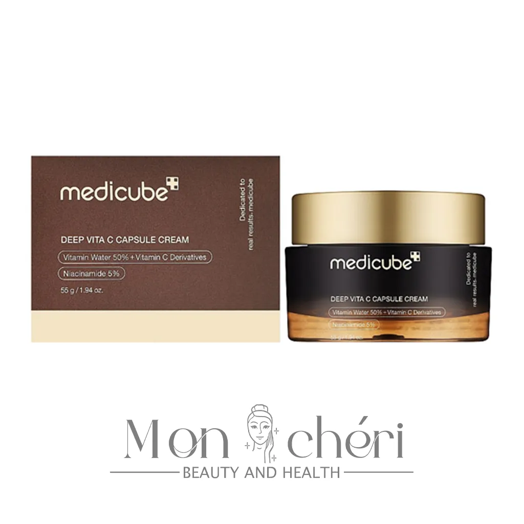 کرم کپسولی ویتامین سی مدی کیوب مدل Medicube Deep Vita C Capsule Cream وزن 55 گرم