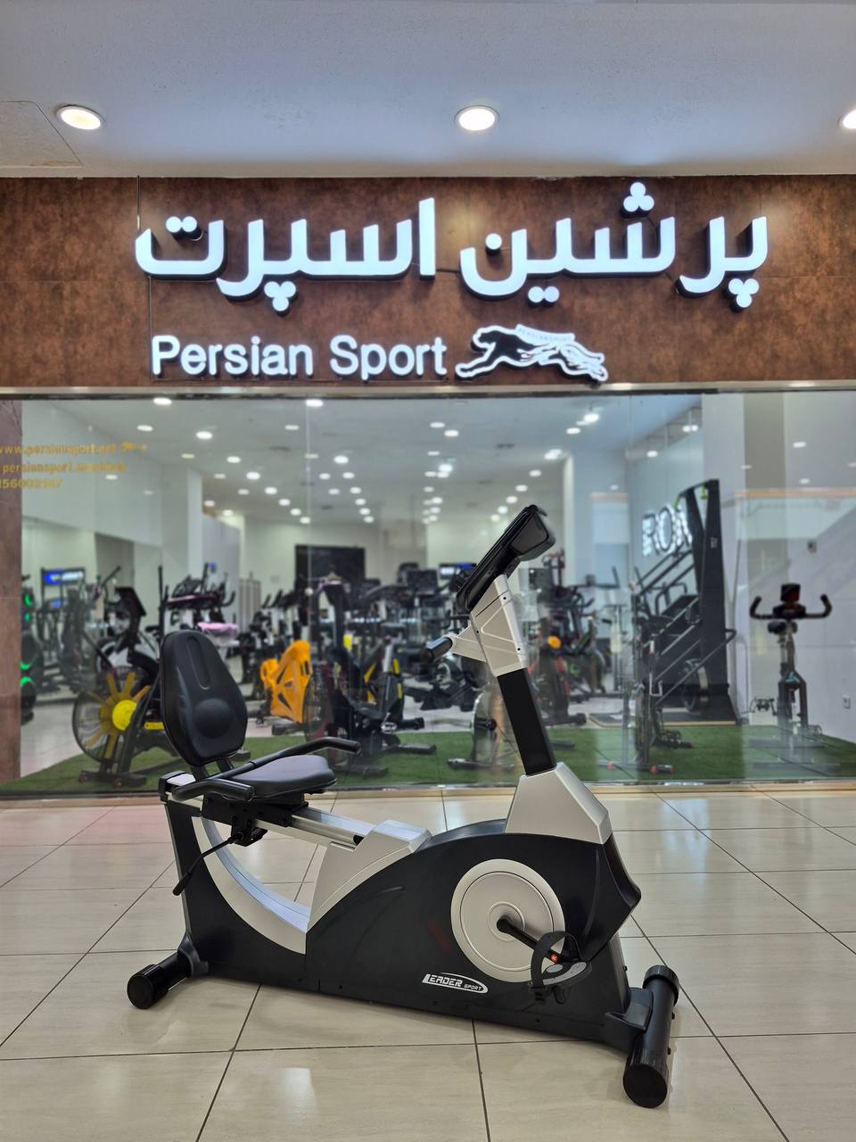 دوچرخه ثابت پشتی دار باشگاهی LEDER SPORT