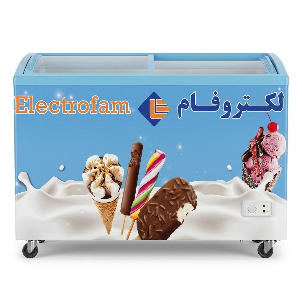 فریزر تاپینگ بستنی الکتروفام مدل 470 لیتری
