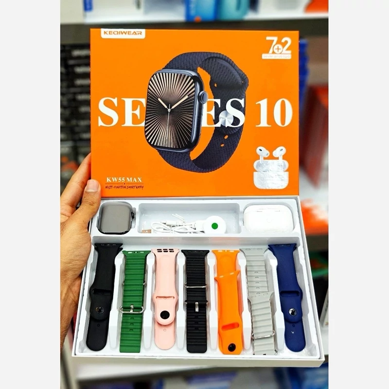 ساعت هوشمند KW55 MAX.هفت بند با ایرپاد.اصلی