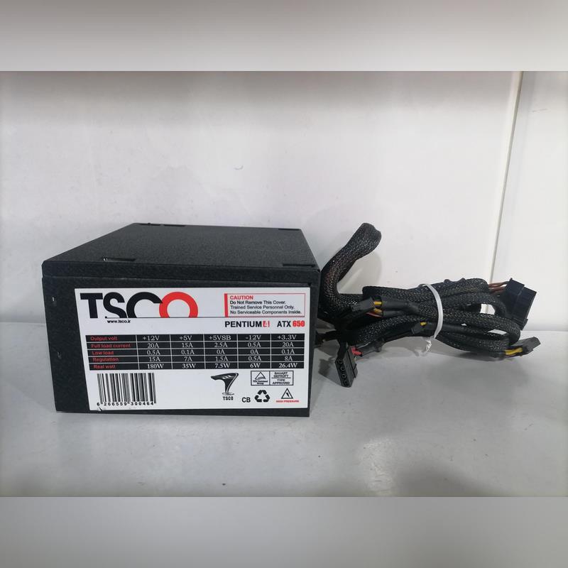 پاور 24 پین TSCO مدل Pentium 4 ATX650