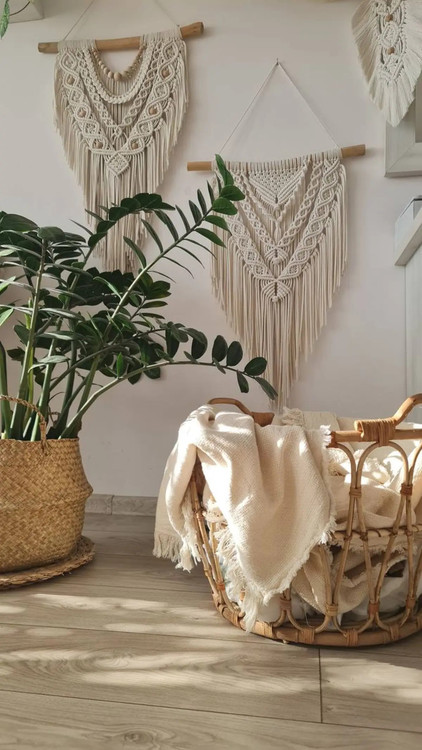 دیوارکوب مکرومه کد 270 برند گره چی و رنگ دلخواه