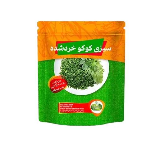 سبزی کوکو خرد شده منجمد 400 گرمی (فروشگاهی)