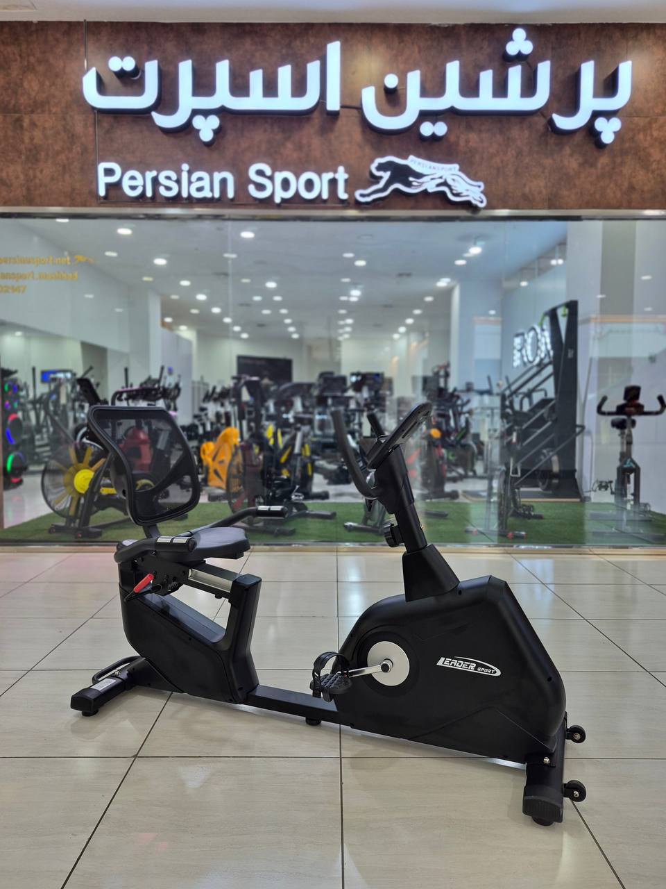 دوچرخه ثابت پشتی دار خانگى LEDER SPORT