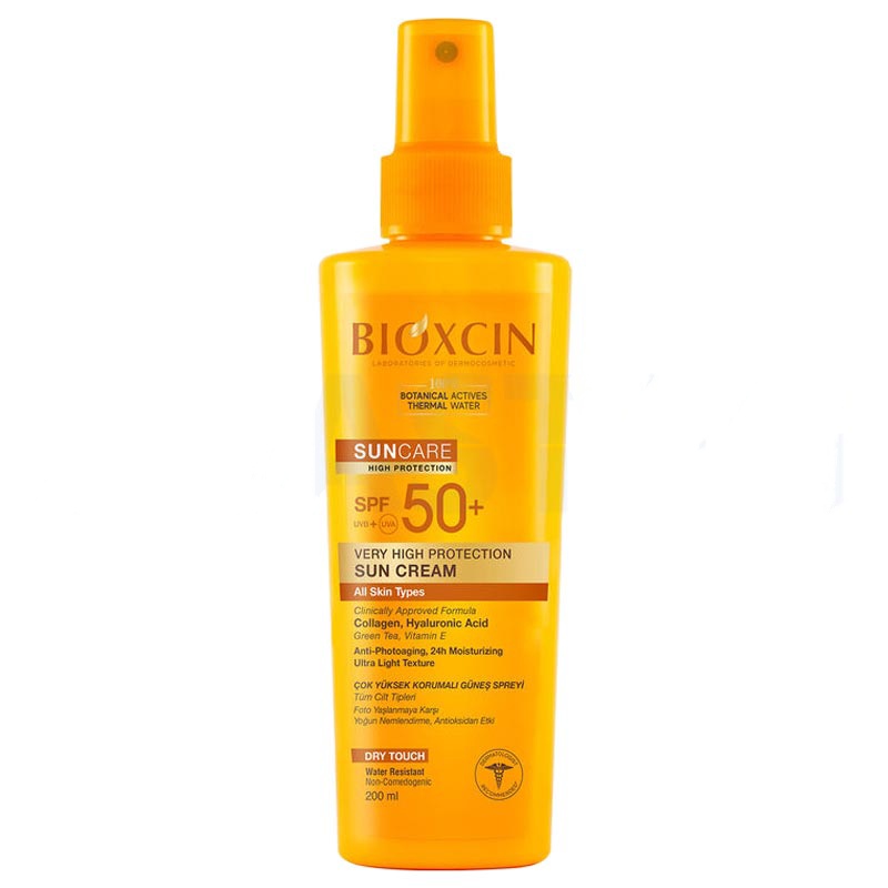 اسپری ضد آفتاب بیوکسین بی رنگ SPF 50   Bioxcin Sun Care Spray SPF 50