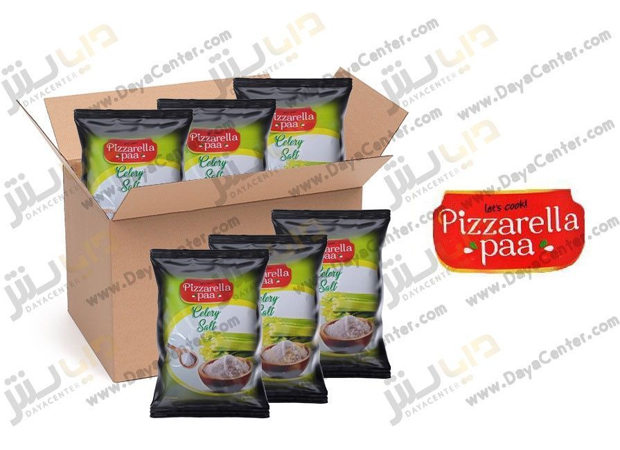 چاشنی نمک کرفس پیزارلا پا کارتن 25 عددی